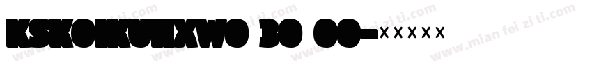 KSKOIKUHXW0 30 00字体转换